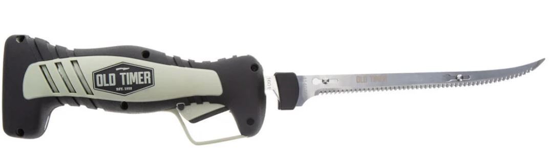 Old Timer Lithium Ion Electric Fillet Knife, 8" Blade, Serrated, 7.2 V Lithium Ion Battery, 1140756