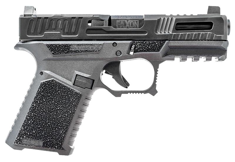 Faxon FX-19 Hellfire LT Optic Ready Pistol FX-19-HF-LT, 9mm Luger, Black Textured, Black Finish, 10 Rds