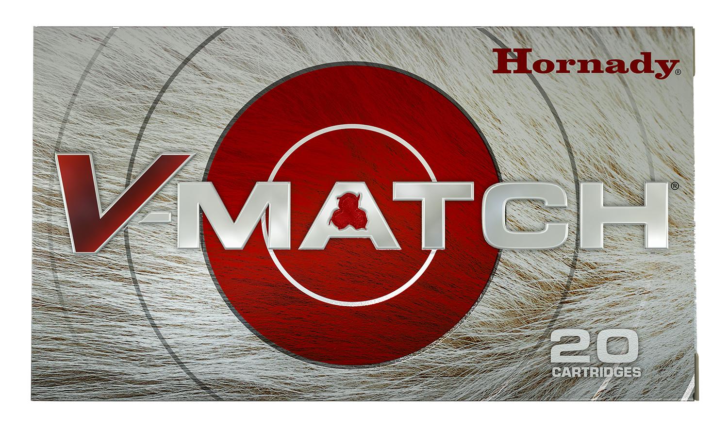 Hornady V-Match Rifle Ammunition 81627, 6.5 PRC, ELD-VT, 100Gr, 3450 fps, 20 Rds
