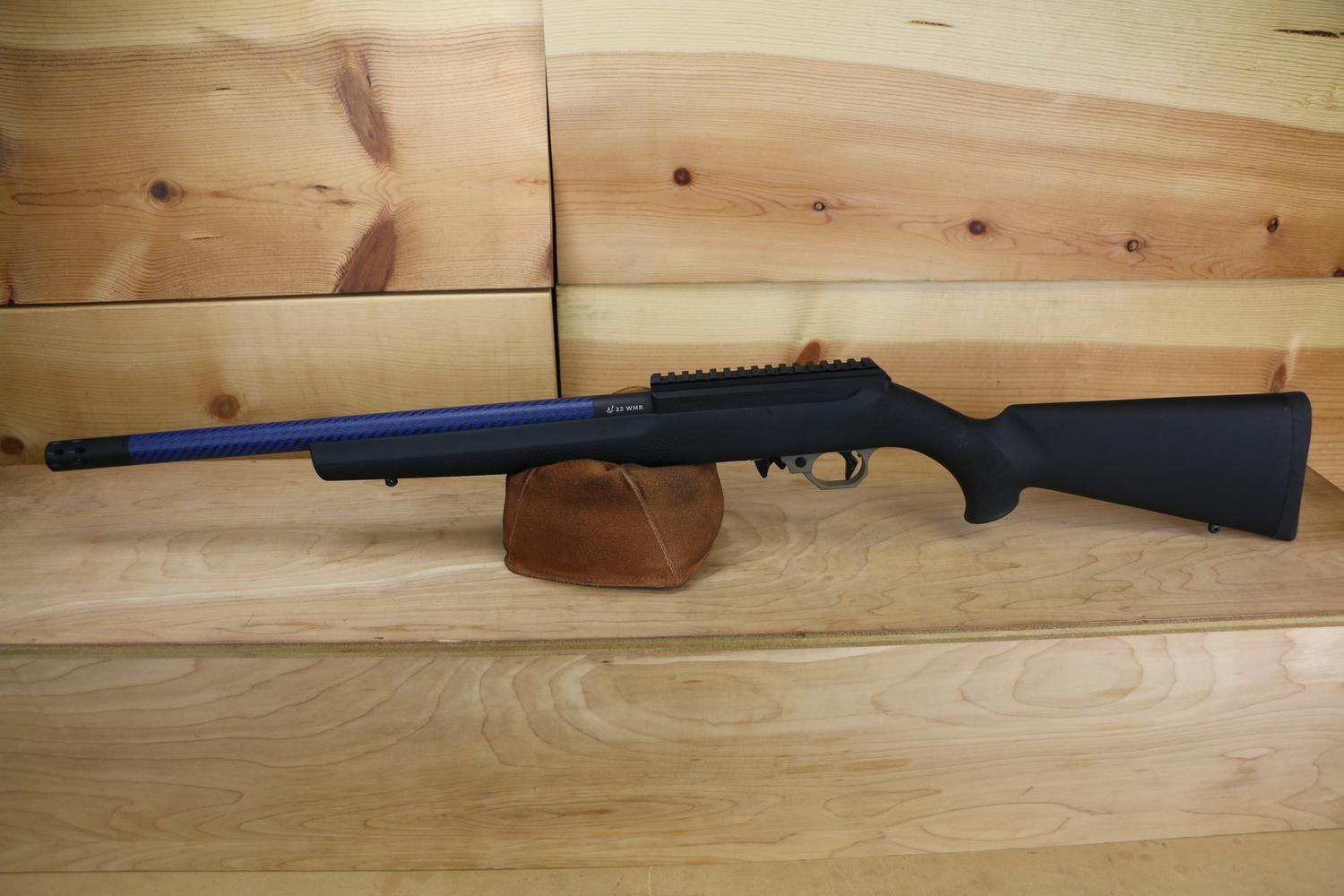 Volquartsen Custom Superlite Rimfire Rifle VCR-0295, 22 WMR, 17", Black Hogue Stock, Blue Carbon Barrel, 9+1