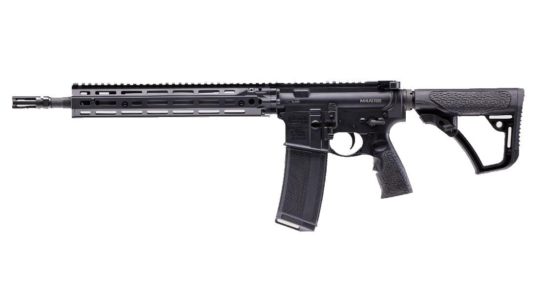 Daniel Defense M4A1 RIII Rifle 0219110613047, 223 Rem/5.56 NATO, 14.5" w/Flash Suppressor, Black Finish, 30 Rds