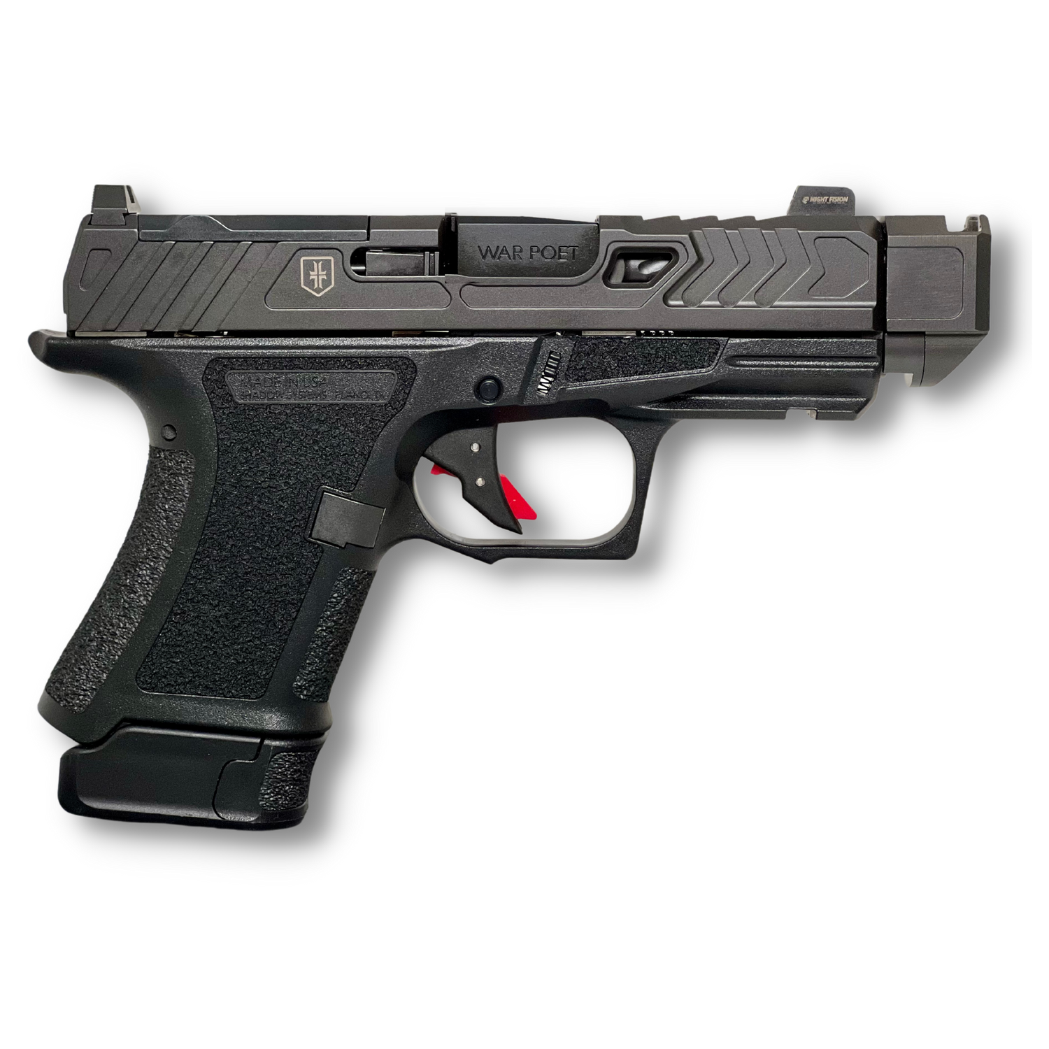 Shadow Systems CR920P War Poet Pistol SS-4283, 9mm, 3.75in, Black Frame Grips, 10 Rds