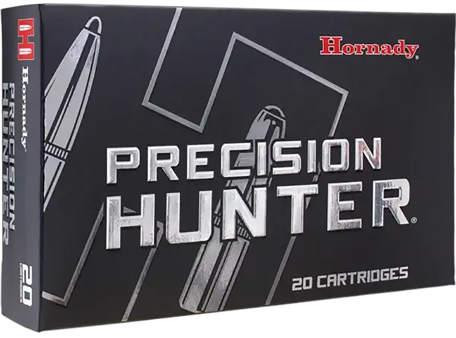 Hornady Precision Hunter Rifle Ammunition 82002, 300 Winchester Magnum, ELD-X, 200 GR, 2850 fps, 20 Rd/Bx