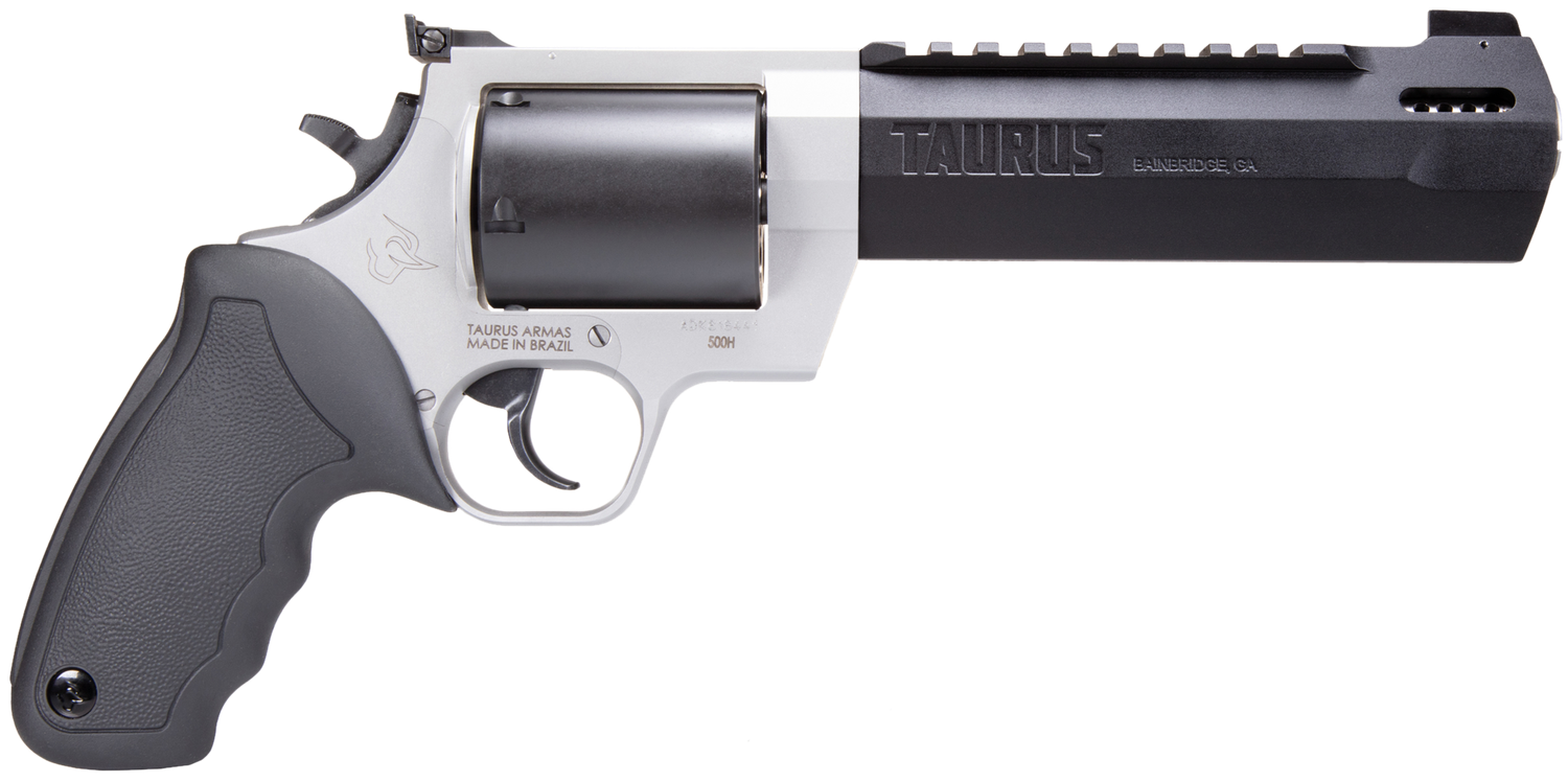 Taurus Raging Hunter Revolver 2500065RH, 500 S&W Mag, 6.75", Black Rubber Grips, Matte Black Finish, 5rd