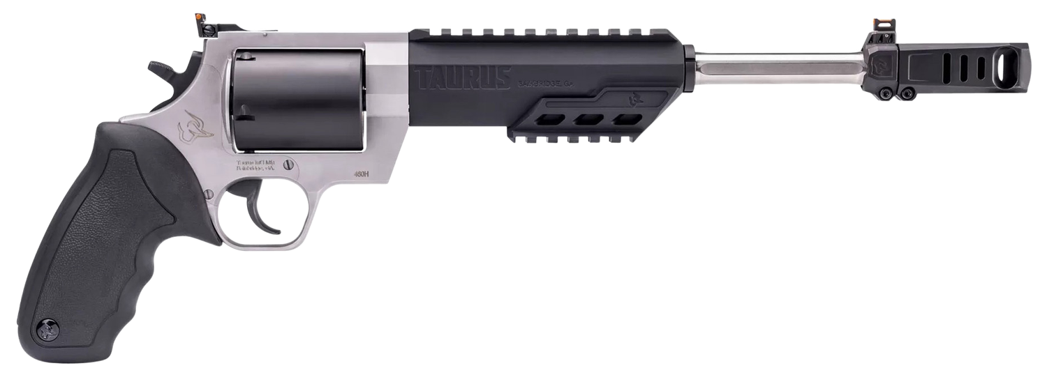 Taurus Raging Hunter Revolver 2460105RH, 460 S&W Mag, 10.50", Black Rubber Grips, Stainless Steel Finish, 5 Rds