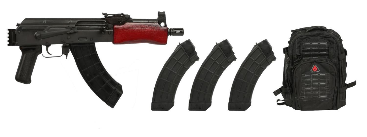 Century Mini Draco Pistol Pistol HG2137RBP-N, 7.62x39, 7.75in, Polymer Pistol Grip, 30 Rds