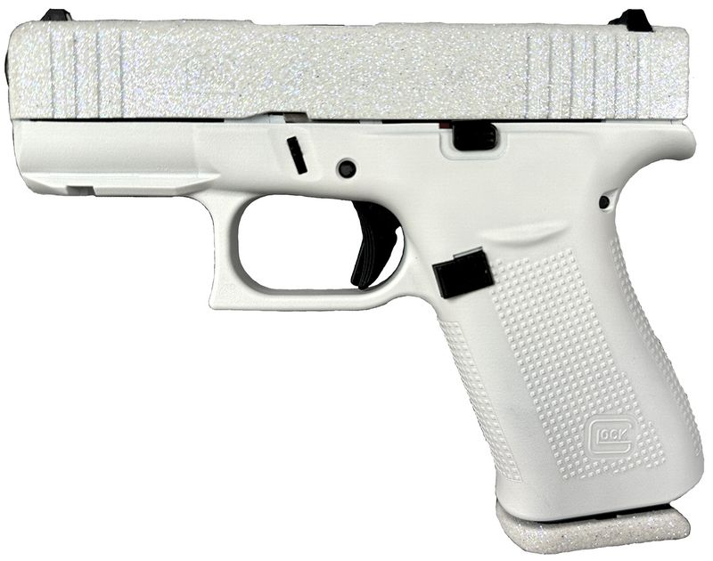 Glock G43X Pistol PX4350204NFRST, 9mm Luger, 3.41in, Textured Polymer, Frost Cerakote Finish, 10 Rds