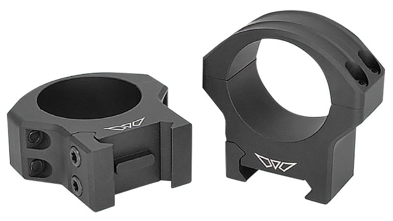 Warne 8501M Hyperlite Rings, 1", Medium, Matte Black