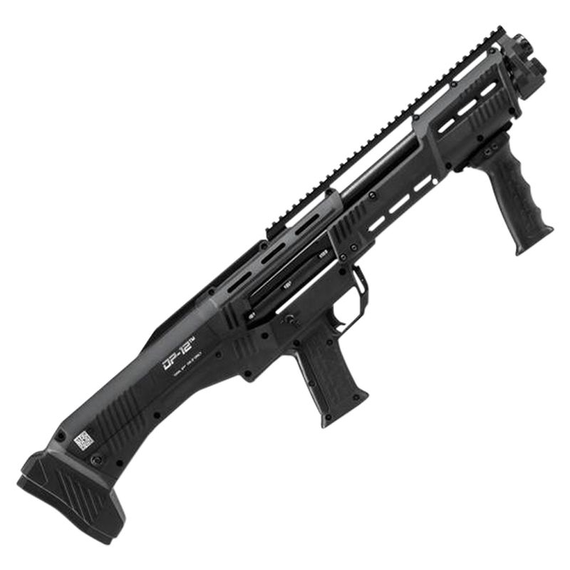 Standard Manufacturing Co. DP-12 Double Barrel Pump Shotgun DP12, 18.88", 3" Chmbr, Black Synthetic Stock, 14 Rds