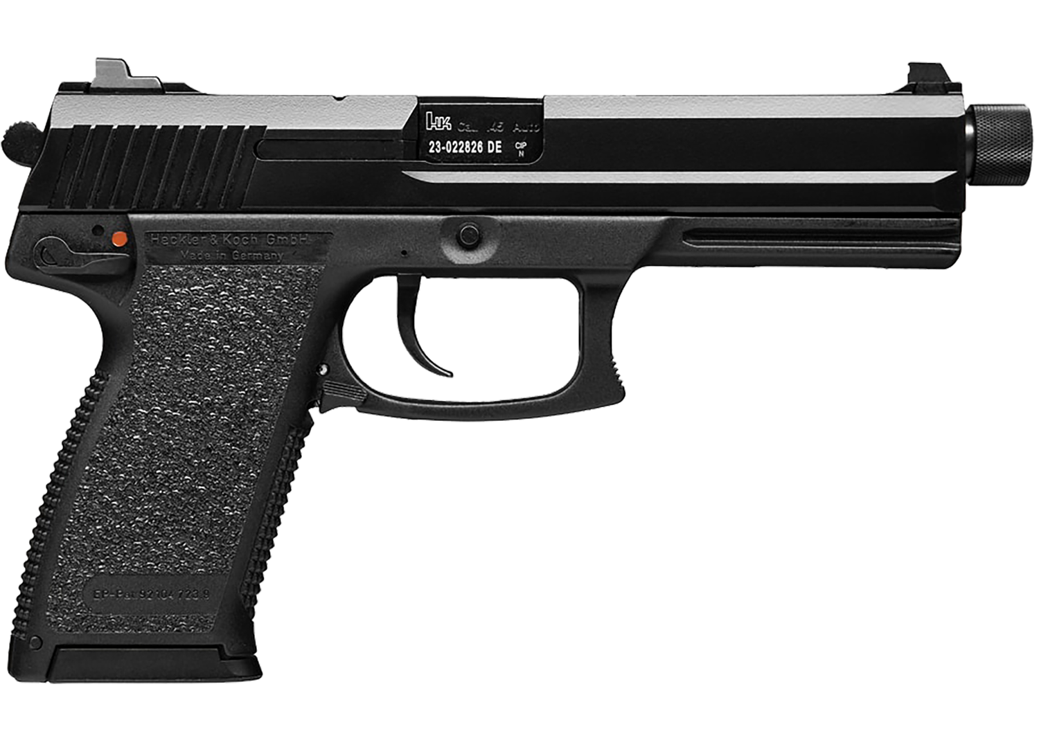 Heckler & Koch Mark 23 Pistol 81000078, 45 ACP, 5.87 in, Modular Synthetic Grip, Stainless Finish, 12 Rd
