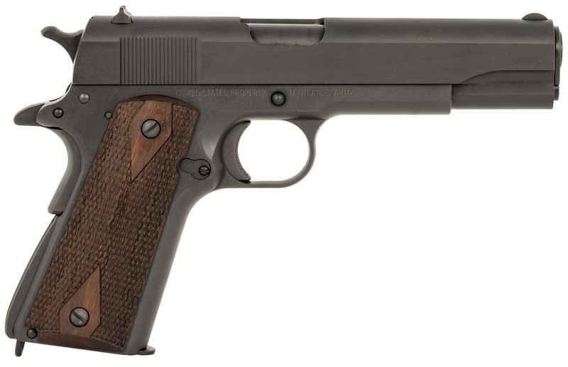 Tisas 1911 A1 US Army WWII Pistol 10100539, 45 ACP, 5in, Manganese Phosphate Coated Finish, 7 Rds