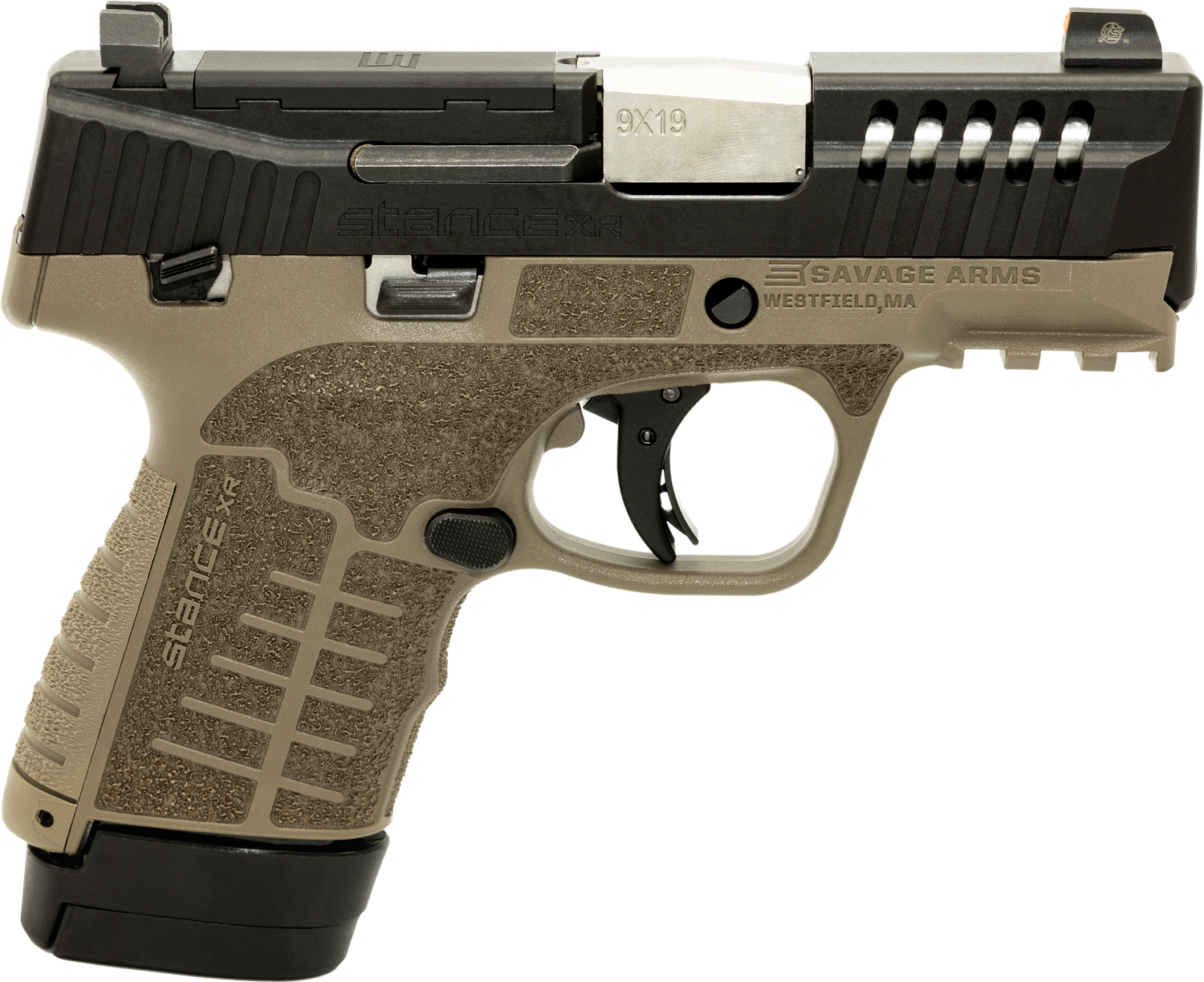 Savage Stance XR Pistol 67065, 9mm Luger, 3.20in, FDE GFN, Flat Dark Earth Finish, 13 Rds