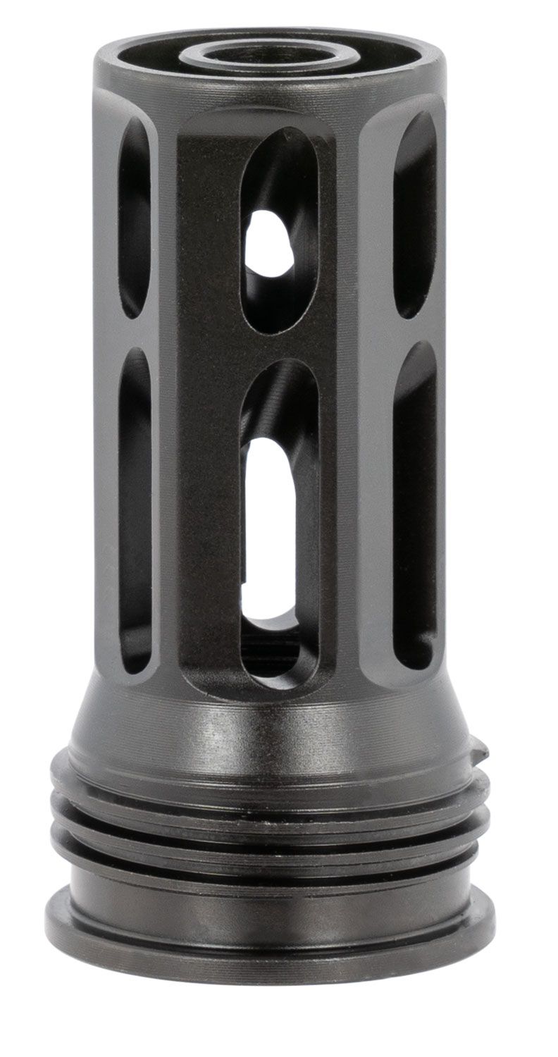 Huxwrx QD 762 Flash Hider Black with 5/8"x24 tpi Threads, 2.30" OAL & 1.20" Diameter for 30 Cal, (HUX1799)
