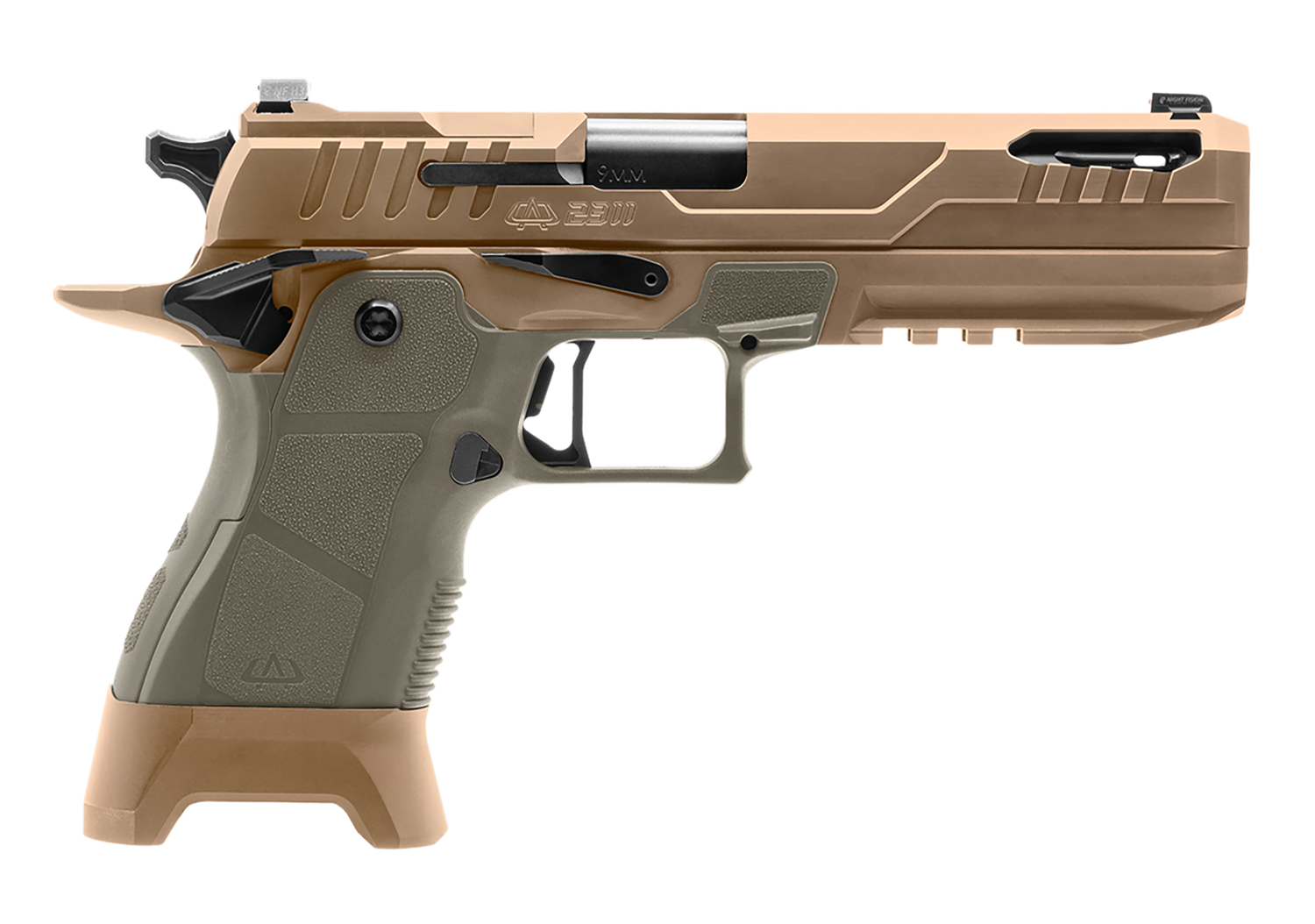 OA DEFENSE 2311 Pro w/Kit Optic Ready Pistol OA2311FPROKITHDSPRT21, 9mm Luger, 5in, Sage Modular, High Desert Finish, 17 Rds