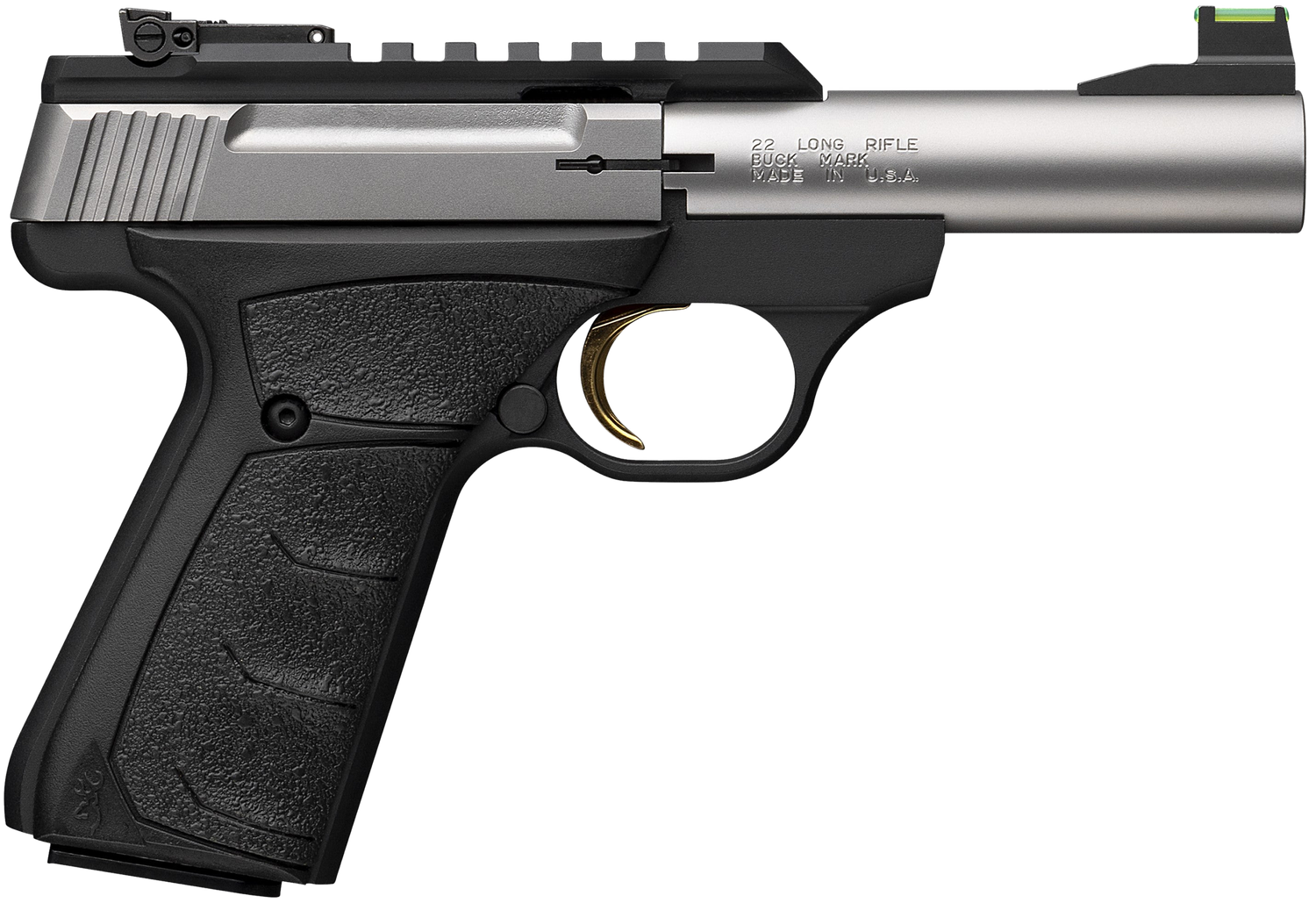 Browning Buck Mark Plus Micro Bull Pistol 051605490, 22 LR, 4in, Black Overmolded UFX Grips, Matte Black Finish, 10 Rds