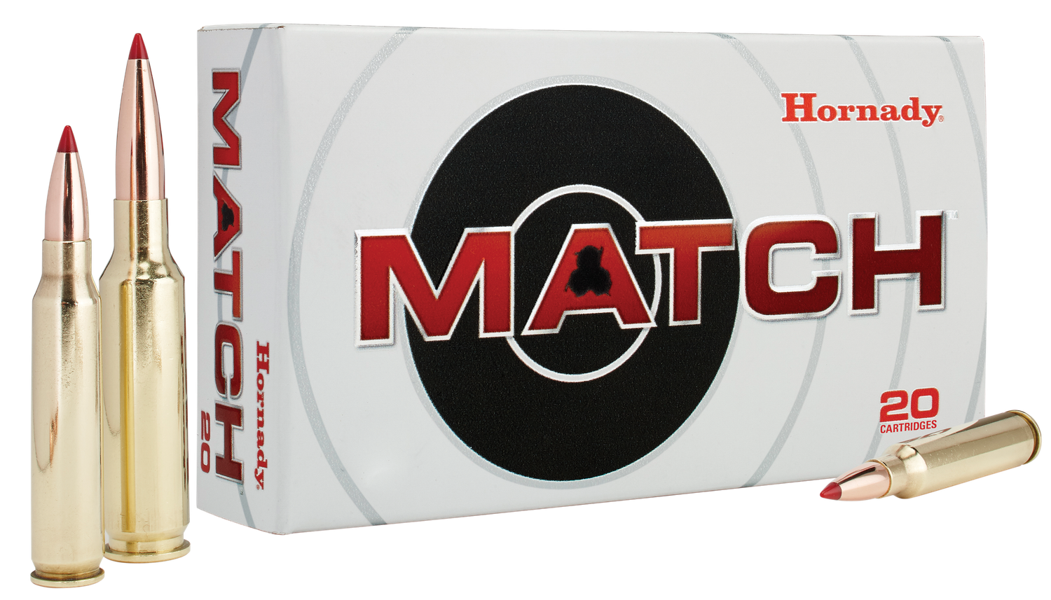 Hornady Match Rifle Ammunition 8553, 260 Remington, ELD Match, 130 GR, 2840 fps, 20 Rd/bx