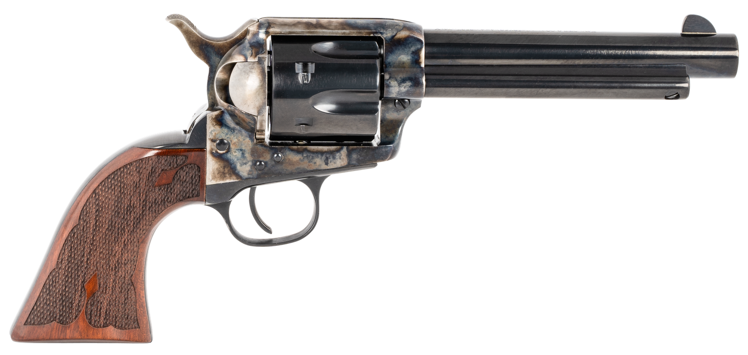 Taylors Gambler Revolver 555129, 357 Magnum, 5.5 in, Walnut Grip, Case Hardened Finish, 6 Rd