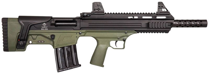 American Tactical Bulldog Semi-Auto Shotgun ATIG20BDG, 18.50", 3" Chmbr, Green Fixed Bullpup Stock, 5 Rds