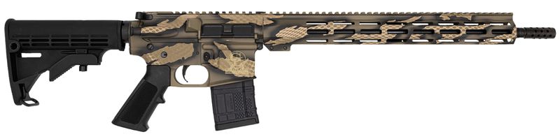 Great Lakes AR-15 Rifle GL15223SGRN, 223 Wylde, 16", Black M4 Stock, 30 Rds