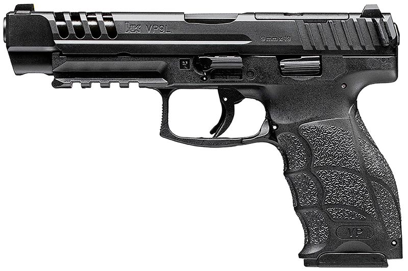 Heckler & Koch VP9L Optic Ready Pistol 81001158, 9mm Luger, 5in, Black Interchangeable Backstrap Grips, 10 Rds