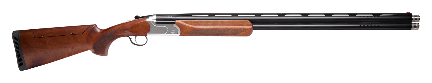 Stevens 555 Sporting Shotgun 18874, 20 Gauge, 30", 3" Chmbr,  w/Adj Cheek Rest Stock, Engraved Finish, Walnut Stock