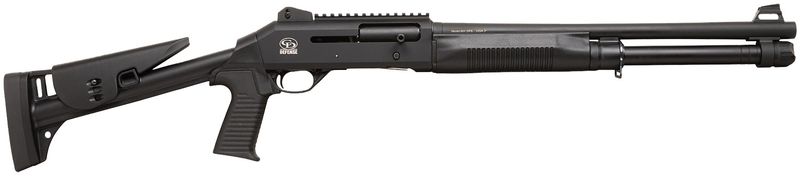 Chiappa 601 DPS Semi-Auto Shotgun 930386, 18.50", 3" Chmbr, Black Fixed Synthetic Stock, 5 Rds