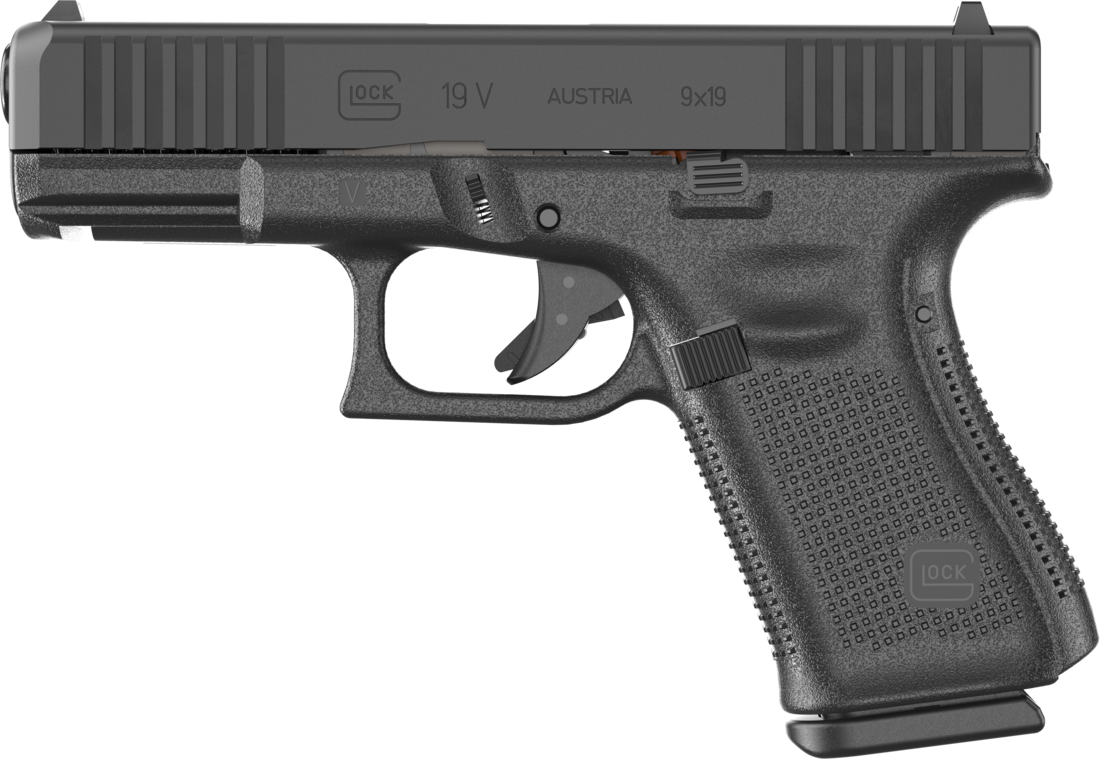 Glock G19 V Pistol PV1950201, 9mm, 4.02in, 10 Rds