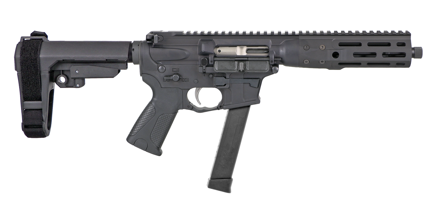LWRC IC-9 Pistol, ICP9B8SBA3 , 9mm, 8.5" Threaded, Black Finish, SBA3 Brace, 27 Rds