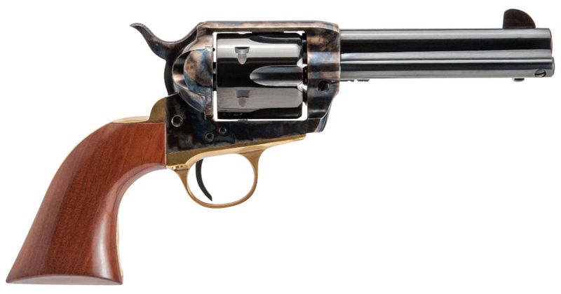 Cimarron Pistolero Revolver PPP9MM, 9mm Luger, 4.75in, Walnut Grips, Steel Frame Finish, 6 Rds