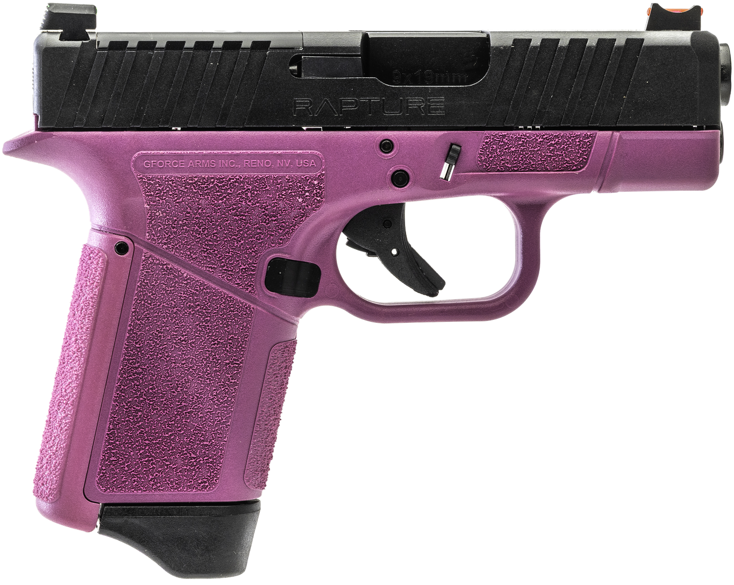 GForce Rapture Optic Ready Pistol GF932512PIB, 9mm Luger, 3.25in, Pink Cerakote Finish, 12 Rds