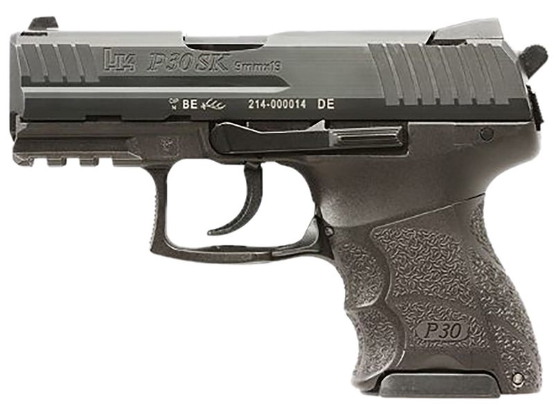 Heckler & Koch P30SK V3 Pistol 81001107, 9mm Luger, 3.27in, Black Finish, 15 Rds