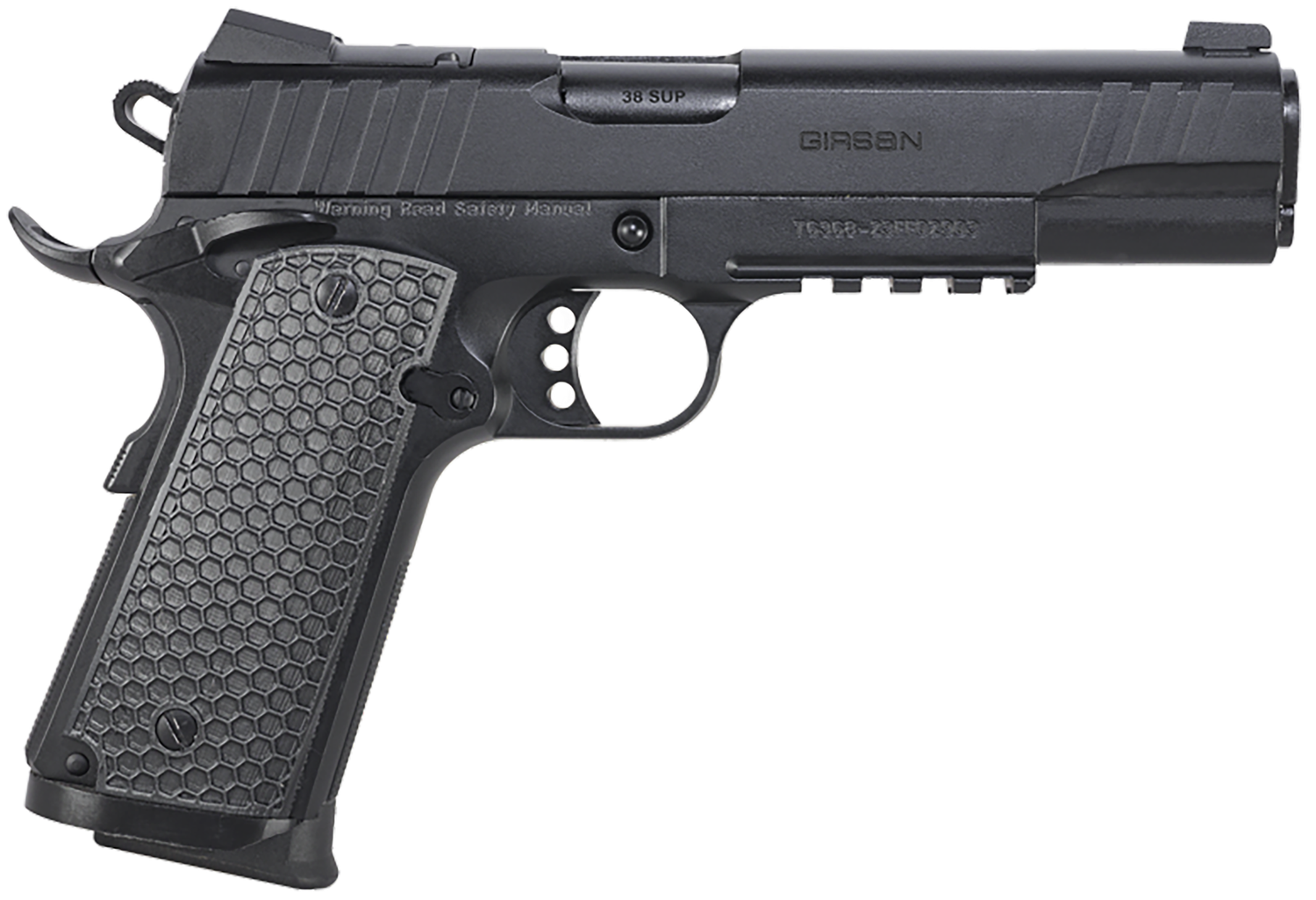 EAA MC1911 S Influencer Optic Ready Pistol 391049, 38 Super, 5in, Black Polymer Grips, Black Finish, 9 Rds