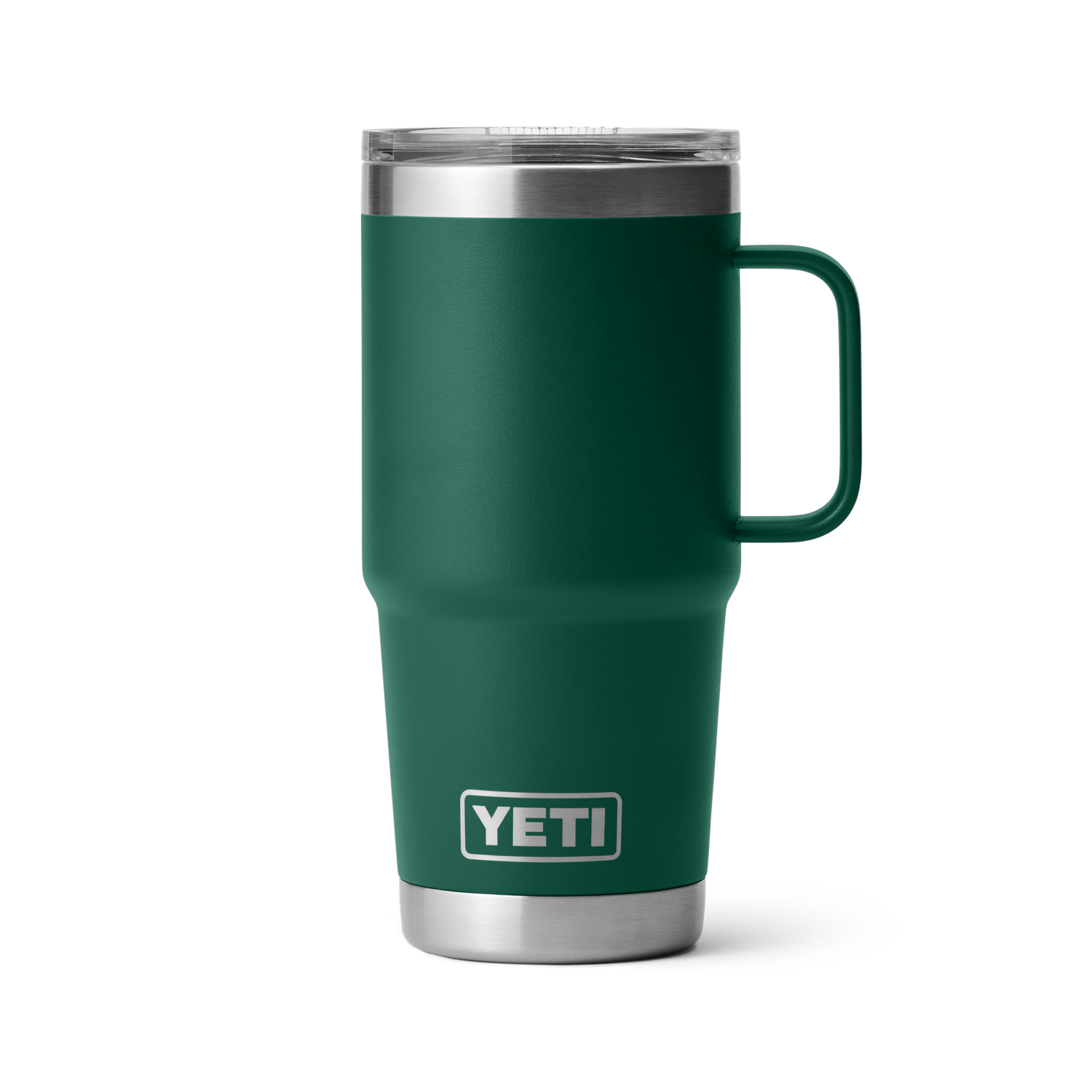 Yeti Rambler 20oz Travel Mug w/ StrongHold Lid (21071504894) Stainless Steel, Black Forest Green
