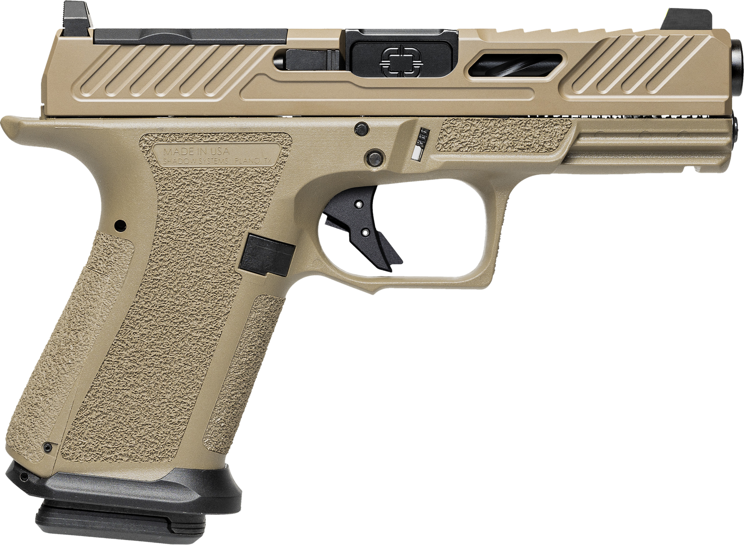 Shadow Systems MR920 Elite Optic Ready Pistol SS1024, 9mm Luger, 4" , Interchangeable Backstrap, Flat Dark Earth Finish, 15 Rds