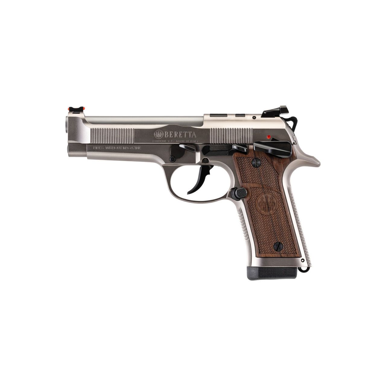 Beretta 92X Performance Defensive Optic Ready Pistol SPEC0746A15, 9mm, 4.9in, Hogue Walnut Grip, Nistan Alloy Finish, 15 Rds