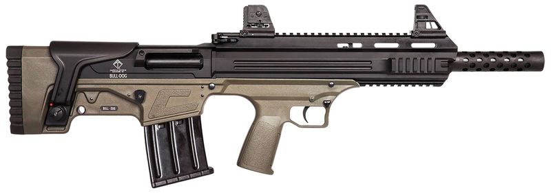American Tactical Bulldog Semi-Auto Shotgun ATIG20BDT, 18.50", 3" Chmbr, Tan Fixed Bullpup Stock, 5 Rds