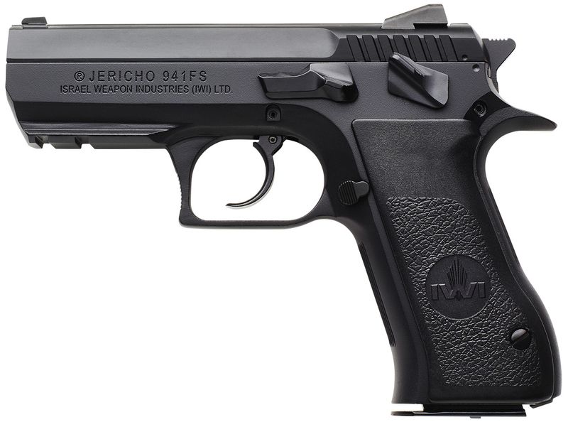 Israeli Weapon Industries Jericho 941 Pistol J941FS910ORP, 9mm Luger, 3.80in, Black Textured Grips, 10 Rds