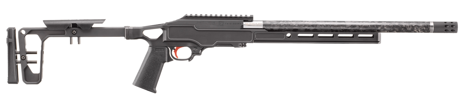 Ruger 10/22 Left Handed Competition 22 LR, 16.10" Carbon Fiber Threaded Barrel, Anodized Aluminum Receiver, Gray Birch Chassis, M-LOK & Arca-Swiss, 10+1