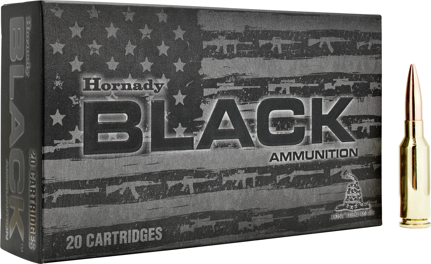 Hornady Black Rifle Ammunition 81604, 6mm ARC, Boat Tail Hollow Point Match, 105 gr, 2750 fps, 20 Rd/Bx
