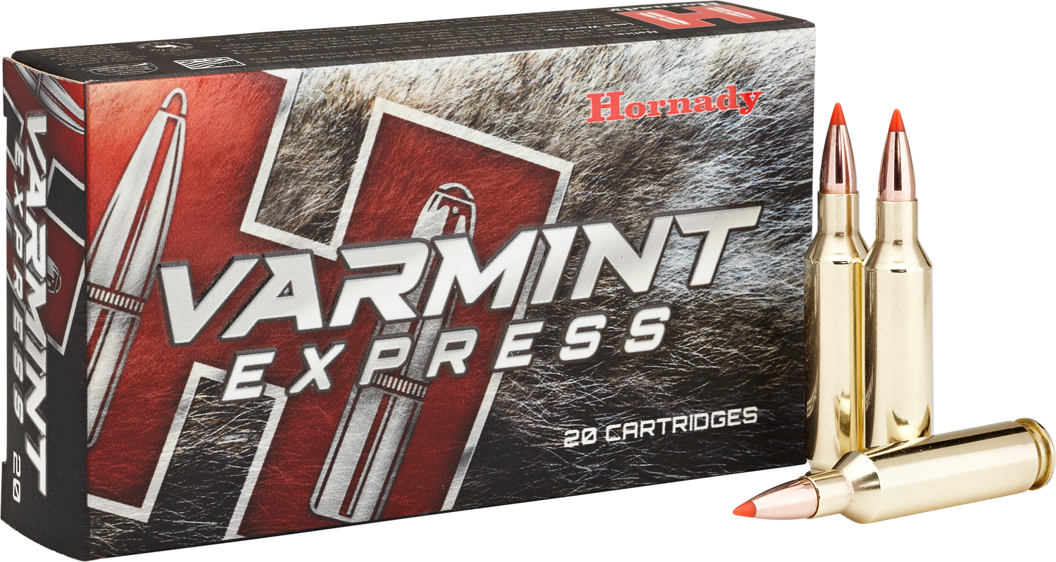 Hornady Varmint Express Rifle Ammunition 81393, 6MM Creedmoor, V-Max, 87 GR, 3210 fps, 20 Rd/Bx