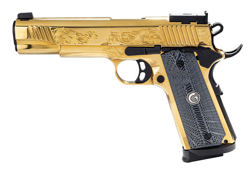 EAA MC1911 Semi-Auto Pistol 391093, 38 Super, 5", Deluxe Gold Finish, 10 Rnds