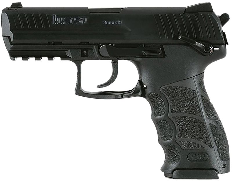 Heckler & Koch P30 V3 Pistol 81001104, 9mm Luger, 3.85in, Interchangeable Backstrap, Black Finish, 10 Rds