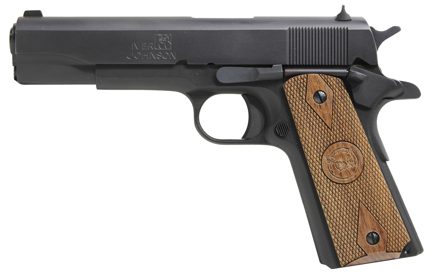 Iver Johnson 1911 A1 Government 70 Series Pistol 1911A19, 9mm Luger, 5", Matte Blued Finish, 9 Rds
