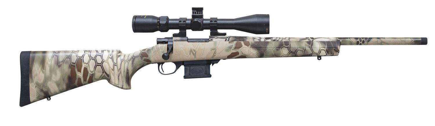 Howa M1500 Mini Action Full Dip Rifle HMA60804KHC, 6mm ARC, 20", Kryptek Highlander Camo Stock, 5 Rds