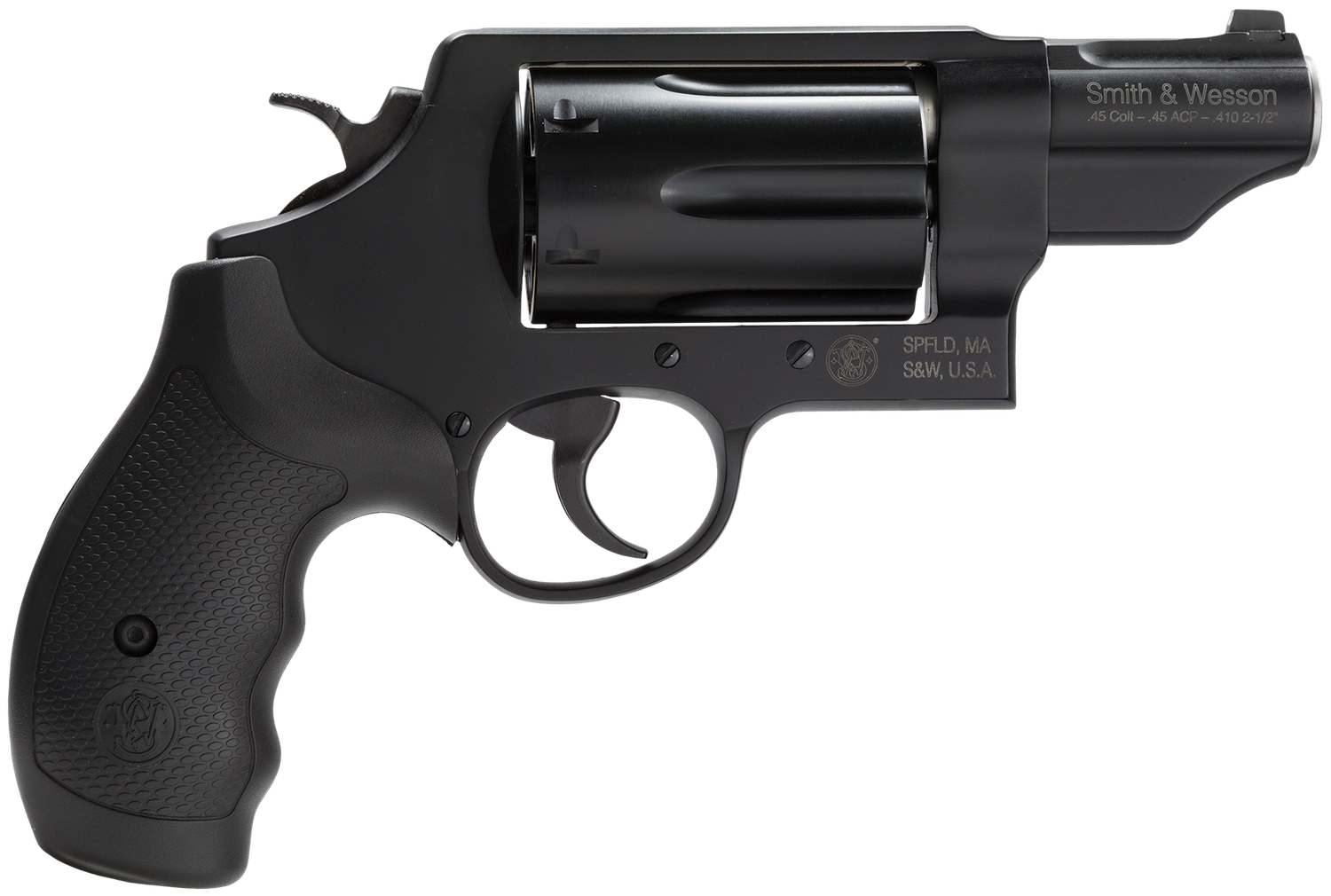 Smith & Wesson Governor Revolver 162410, 410/45 Colt/ 45 ACP, 2.75 in, Synthetic Grip, Matte Black Finish, 6 Rd