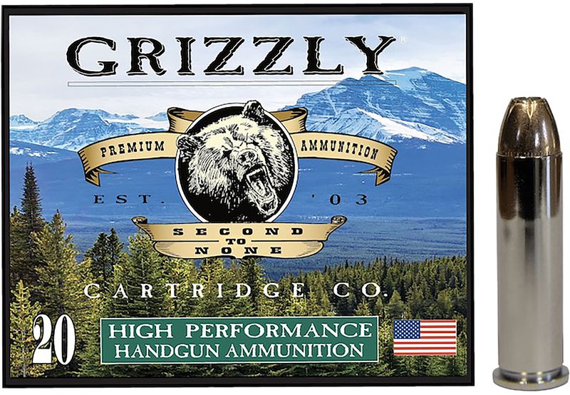 Grizzly Ammunition High Performance Pistol Ammunition GC357M9, 357 Mag, Jacketed Hollow Point (JHP), 148  GR, 20 Rd/bx