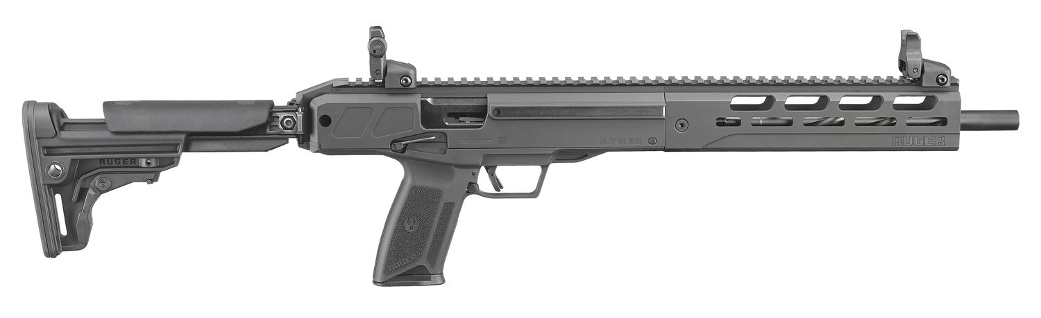 Ruger LC Carbine State Compliant Mdl Rifle 19301, 5.7x28, 16.25" Fluted/Non-Threaded BBL, Synthetic Fixed Stock, 10 Rds