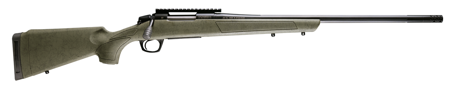 CVA Cascade XT Bolt Action Rifle CR3989G, 6.5 PRC, 24" Threaded Barrel, Graphite Black Cerakote, Fixed OD Green w/Black Webbing Synthetic Stock, 2 Rds