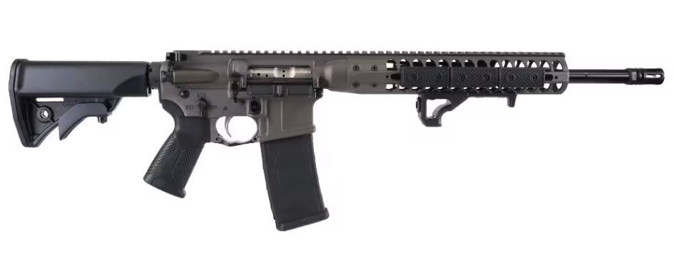 LWRC International IC-DI Rifle ICDIR3TG16, 300 Blackout, 16.10", Lwrc Compact Adjustable Stock, Tungsten Gray Finish, 30 Rds
