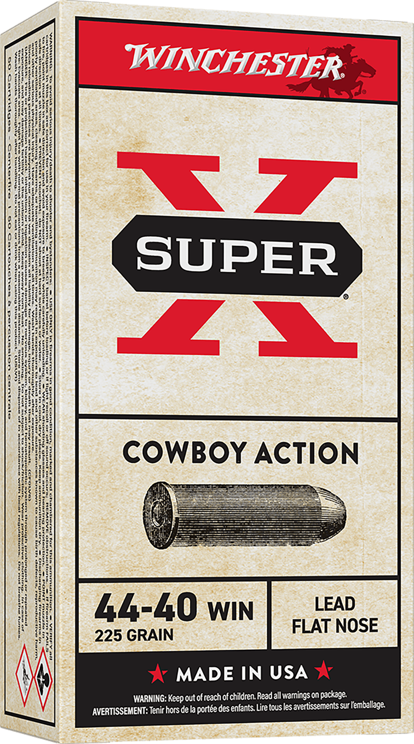 Winchester Cowboy Loads USA4440CB, 44-40 Winchester, Lead, 225 GR, 750 fps, 50 Rd/bx